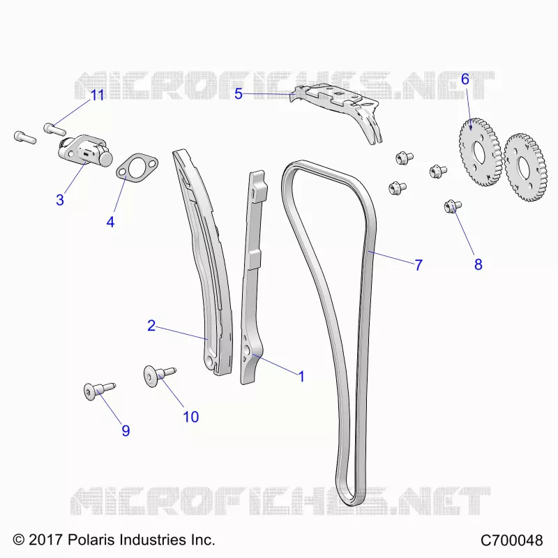 CAM CHAIN AND TENSIONER