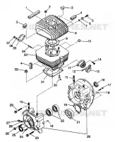 CRANKCASE AND ZYLINDER TRAIL BLAZER W937221 (4924082408029A)