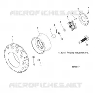 RADS, FRONT TIRE AND BRAKE DISC