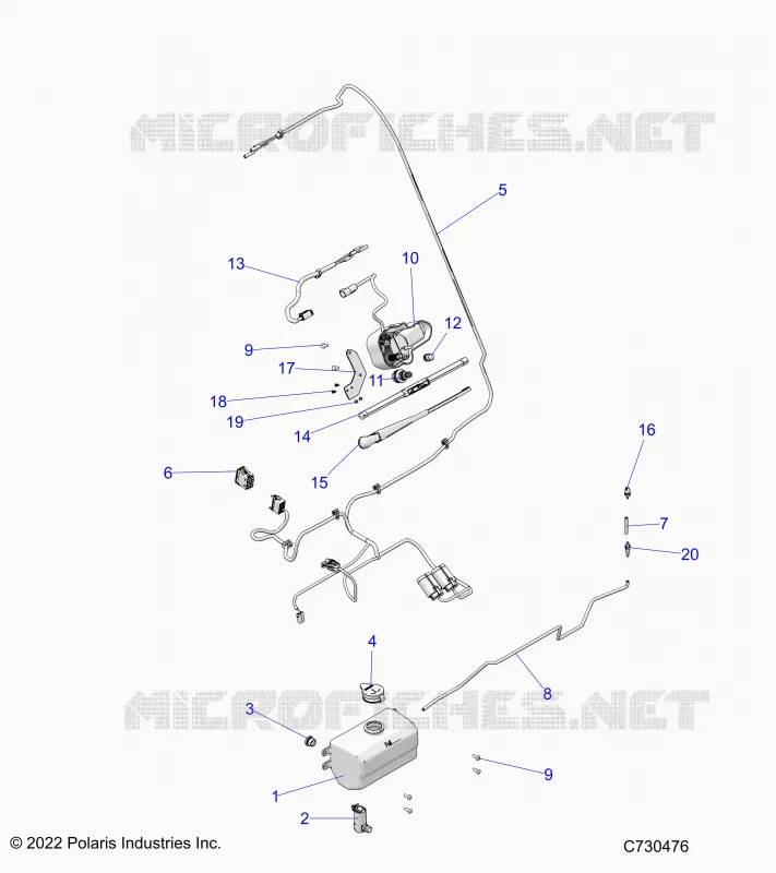 BODY, WATER BOTTLE PUMP ASM AND WIPER KIT