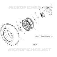 WHEELS, FRONT TIRE AND BRAKE DISC