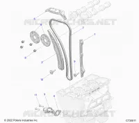 CAM CHAIN AND TENSIONER