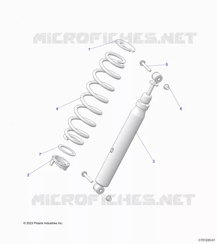 SUSPENSION, REAR SHOCK MOUNTING