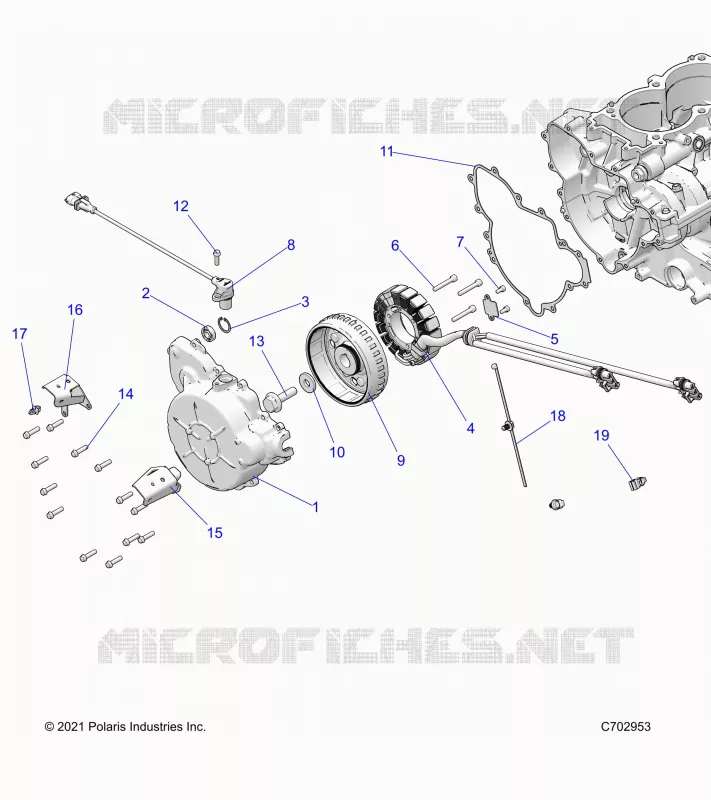 ENGINE, STATOR AND FLYRAD