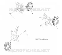 BREMSES, BREMSE CALIPER MOUNTING