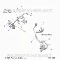 ELEKTRIC, WIRE HARNESS, HOOD, ELEC. START