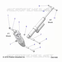 SUSPENSION, SHOCK MOUNTING, REAR SUSP.