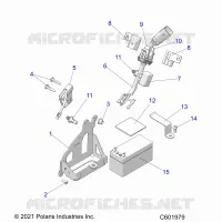 ELEKTRIC, BATTERY, MANUAL START POWER UP COMPONENTS