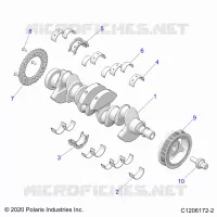ENGINE, KURBELWELLE AND BEARINGS