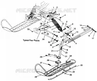 FRONT SUSPENSION AND SKI LITE GT 0973133 AND EUROPEAN LITE GT E973133 (4938253825B001)