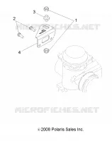 MOTOR, VERGASER BRACKET