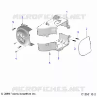 ENGINE, FAN COVER AND ABSCHIRMRAHMEN