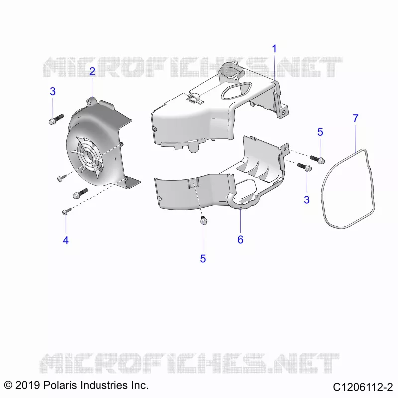 ENGINE, FAN COVER AND ABSCHIRMRAHMEN