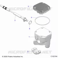 LENKUNG, CONTROLS, THROTTLE ASM. AND CABLE