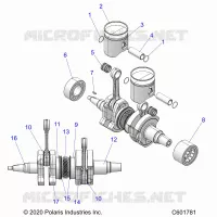 ENGINE, PISTON AND KURBELWELLE