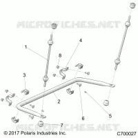 SUSPENSION, REAR STABILISATORSTANGE
