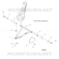SUSPENSION, A-ARM AND STREBE MOUNTING