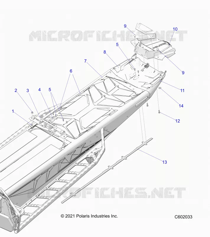 CHASSIS, REAR, MISC. COVERS AND SNOWFLAP