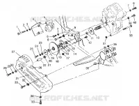 GETRIEBEGEHÄUSE/BREMSE AND KETTEN ??COVER MOUNTING SWEDISH 4X4 400L S948140 (4926912691C004)