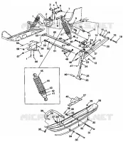 FRONT SUSPENSION AND SKI