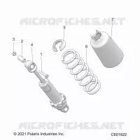 SUSPENSION, FRONT SHOCK TRACK (7045714)