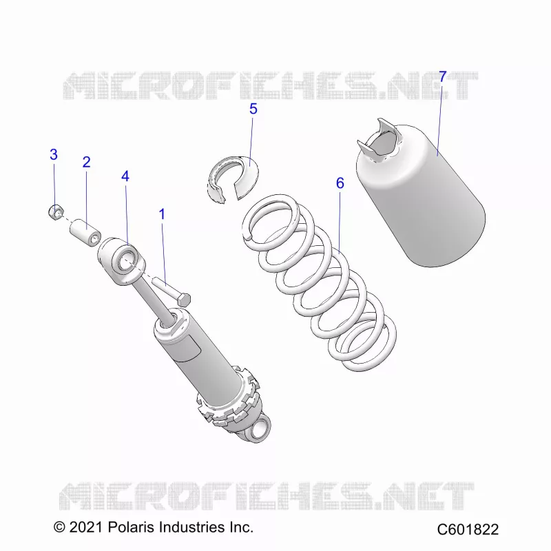 SUSPENSION, FRONT SHOCK TRACK (7045714)
