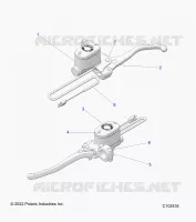 VORDERBREMSE BRAKE LEVER AND MASTER CYLINDER