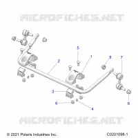 SUSPENSION, REAR STABILISATORSTANGE