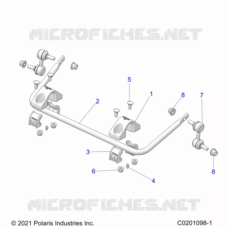 SUSPENSION, REAR STABILISATORSTANGE