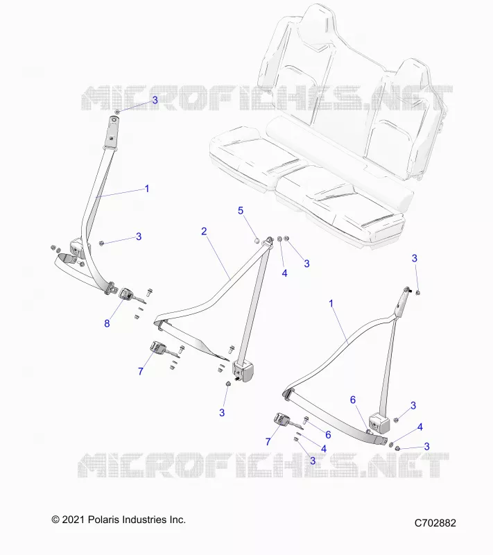 SITZ BELT MOUNTING, REAR