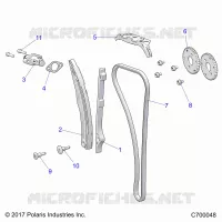 CAM CHAIN AND TENSIONER