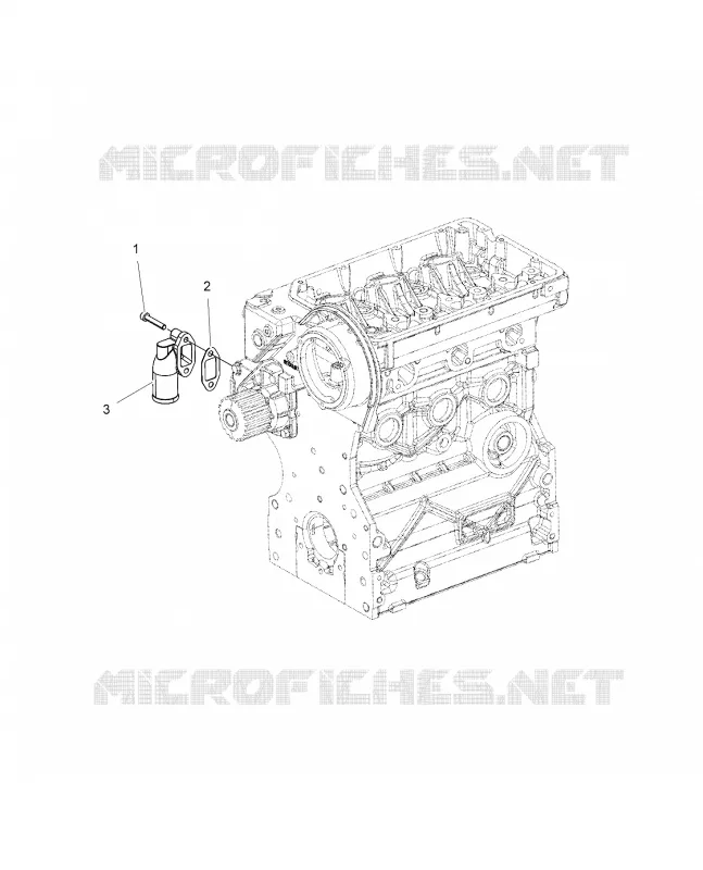 MOTOR, WASSERZUFLUSS FLANGE