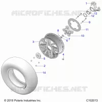 WHEELS, FRONT AND HUB