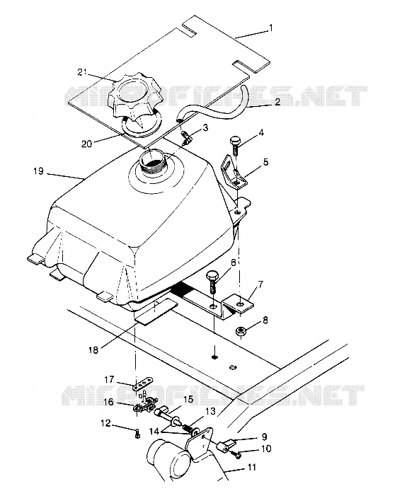TANK ASSEMBLY 2x4 400L W947540 (4926752675A011)