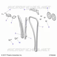CAM CHAIN AND TENSIONER