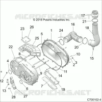 ANTRIEB, CLUTCH COVER AND DUCTING