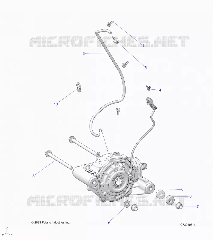 ANTRIEB, FRONT GEARCASE MOUNTING
