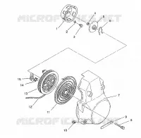 RÜCKZUG ANLASSER ASSEMBLY CLASSIC / 0930864 and  CLASSIC TOURING / 0930865 (4922952295042A)