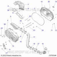 ANTRIEB, CLUTCH COVER AND DUCTING