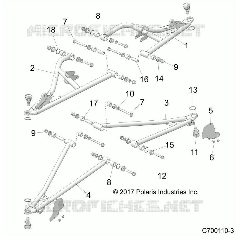FRONT SUSPENSION CONTROL ARMS