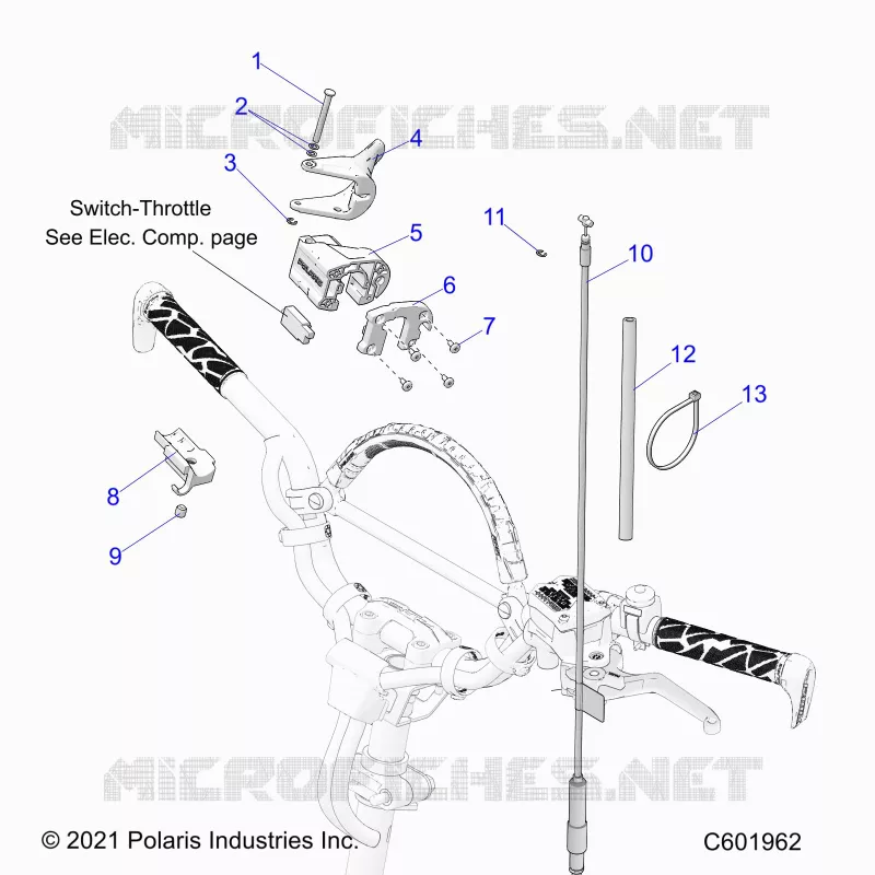 MOTOR, THROTTLE CONTROL ASM.