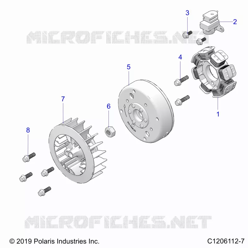 ENGINE, STATOR AND FLYRAD
