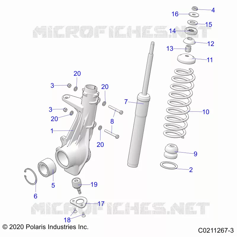 SUSPENSION, FRONT STRUT