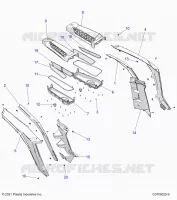 KAROSSERIE HINTEN FENDERS AND BEZELS-Z24NMC99AM/BM (C0705025-9)