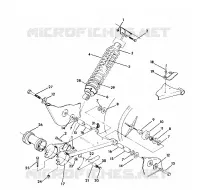 SWING ARM WELD / FEDER ASSEMBLY TRAIL BLAZER / W927221 (4922852285021A)