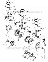 KURBELWELLE   KOLBEN SLX 780 B964287 AND  INTL. SLX 780 I964287 (4937443744C003)