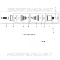 DRIVE TRAIN, HINTEN DRIVE SHAFT