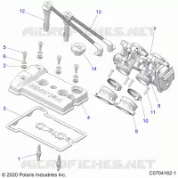 ENGINE, THROTTLE BODY AND VENTILDECKEL