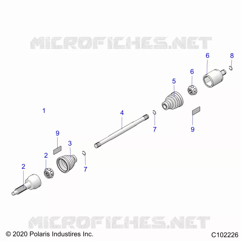ANTRIEB, REAR DRIVE SHAFT