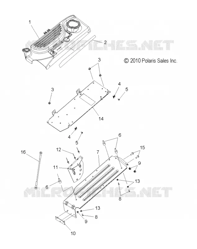 CHASSIS, CLUTCH GUARD AND COVER